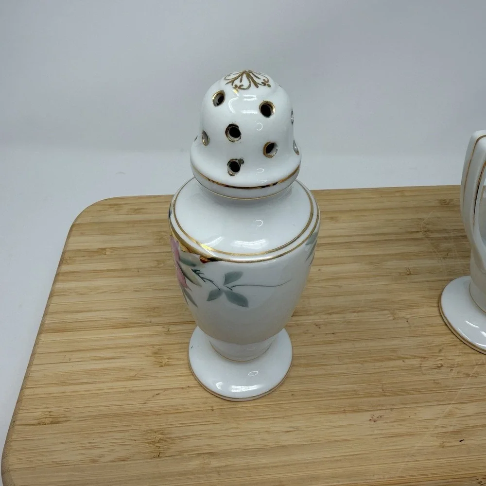 Vintage Noritake‎ Azalea Berry Sugar Shaker & Creamer Red Stamp 19322 Japan
